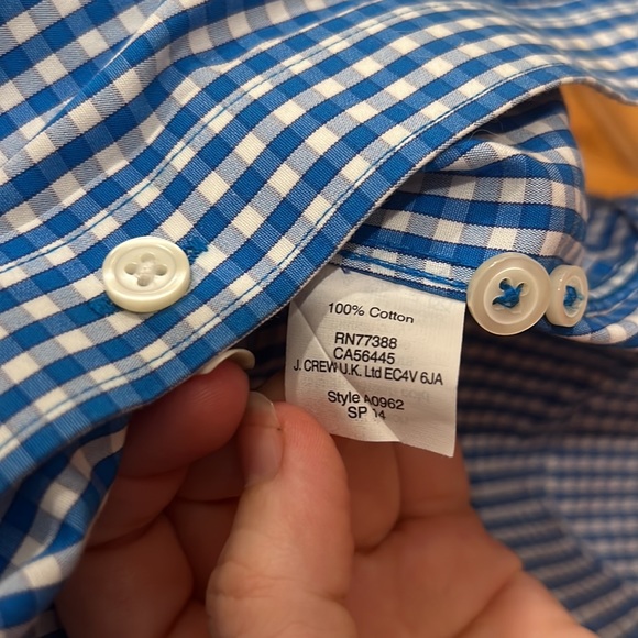 EUC Men’s JCrew “Thompson Shirtings” 100 Percent Cotton Button Down sz L - Picture 3 of 4